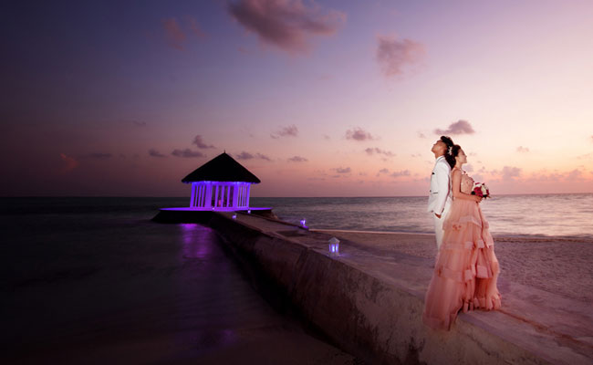 chụp hình cưới ở maldives