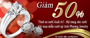 Mua nhẫn cưới vàng nhận ngàn ưu đãi