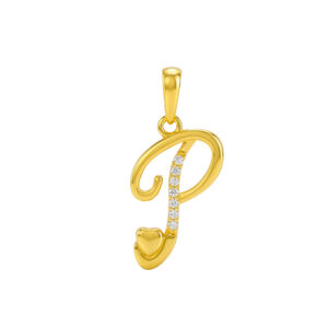 Mặt Dây Chuyền Chữ P Vàng 18K - M370