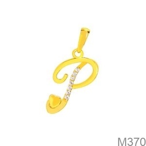 Mặt Dây Chuyền Chữ P Vàng 18K(750) - M370