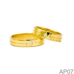 Nhẫn Cưới Vàng Vàng 18K - AP07