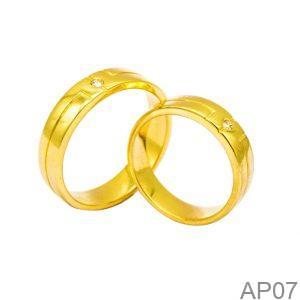 Nhẫn Cưới Vàng Vàng 18K(750) - AP07