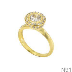 Nhẫn Nữ Vàng Vàng 18K(750) - N91