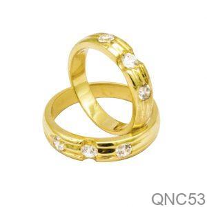 Nhẫn Cưới Vàng Vàng 18K - QNC53