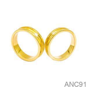 Nhẫn Cưới Vàng Vàng 18K - ANC91