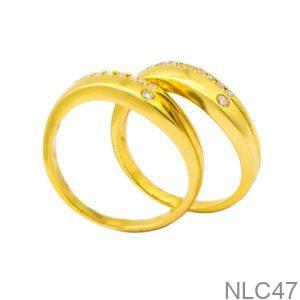 Nhẫn Cưới Vàng Vàng 680 - NLC47