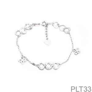 Lắc Tay Vàng Trắng 10K(417) - PLT33