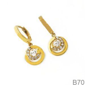 Bông Tai Vàng Vàng 18K(750) - B70