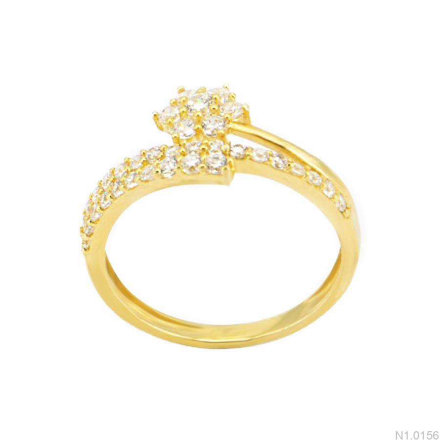 N1.0156 Nhẫn Nữ Vàng Vàng 18K - N1.0156