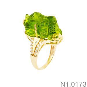 Nhẫn Nữ Tỳ Hưu Vàng Vàng 18K(750) - N1.0173