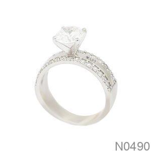 Nhẫn Nữ Vàng Vàng 18K(750) - N0490