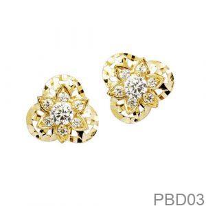 Bông Tai APJ Vàng Vàng 18K(750) - PBD03