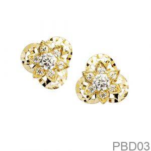 Bông Tai APJ Vàng Vàng 18K(750) - PBD03