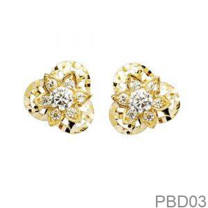 Bông Tai APJ Vàng Vàng 18K(750) - PBD03