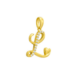 Mặt Dây Chuyền Chữ L Vàng 18K - M363