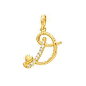 Mặt Dây Chuyền Chữ D Vàng 18K - M356