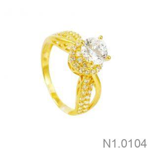 Nhẫn Nữ Vàng Vàng 18K(750) - N1.0104