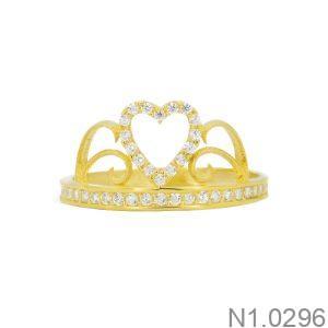 Nhẫn Nữ Vương Miện APJ Vàng 610 - N1.0296