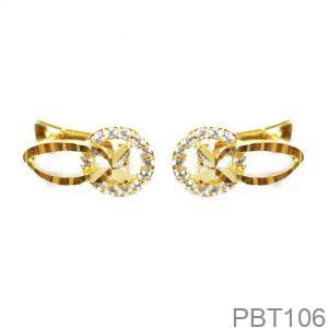 Bông Tai Vàng Vàng 18K(750) - PBT106