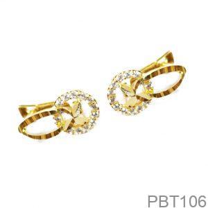 Bông Tai Vàng Vàng 18K(750) - PBT106