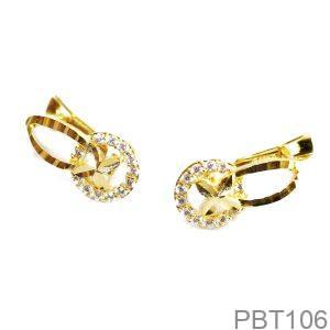 Bông Tai Vàng Vàng 18K(750) - PBT106