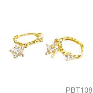 Bông Tai Vàng Vàng 18K(750) - PBT108