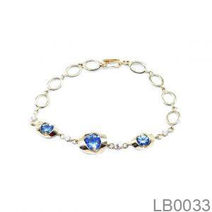 Lắc Tay Vàng Trắng 10K(417) - LB0033