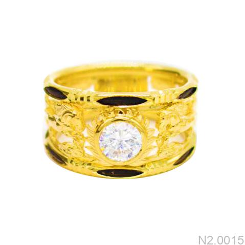 Nhẫn Nam Phong Thủy Vàng Vàng 18K - N2.0015