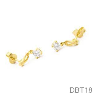 Bông Tai Vàng Vàng 18K(750) - DBT18