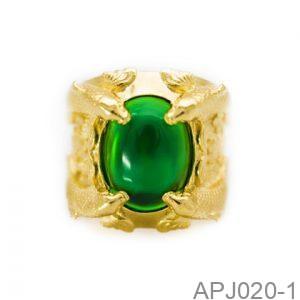 Nhẫn Nam Cá Chép Vàng Vàng 18K - APJ020-1