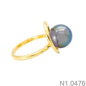 Nhẫn Nữ Ngọc Trai Vàng Vàng 18K(750) - N1.0476