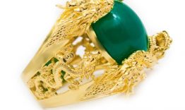 Những mẫu nhẫn đá màu dành cho nam trị giá hơn 20 triệu đồng do Anh Phương Jewelry chế tác