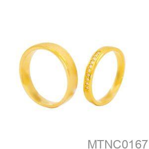 Nhẫn Cưới Vàng Vàng 18K(750) - MTNC0167