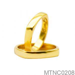 Nhẫn Cưới Vàng Vàng 18k Đính Đá CZ - MTNC0208