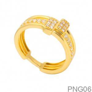 Nhẫn Nữ Vàng Vàng 18K(750) - PNG06