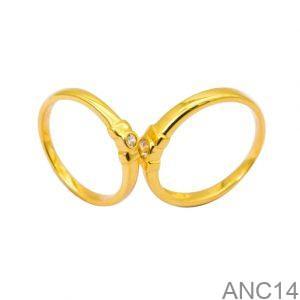 Nhẫn Cưới Vàng Vàng 18K(750) - ANC14