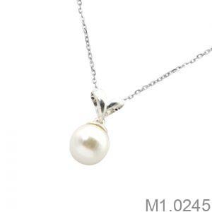 Mặt Dây Chuyền Vàng Trắng 10K(417) - M1.0245