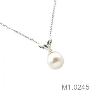 Mặt Dây Chuyền Vàng Trắng 10K(417) - M1.0245