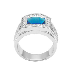 Nhẫn Nam Vàng Trắng 18K - N2.0061