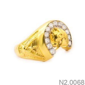 Nhẫn Nam Vàng Vàng 18K(750) - N2.0068