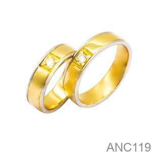 Nhẫn Cưới Vàng Vàng 10K - ANC119
