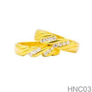 Nhẫn Cưới Vàng Vàng 18K - HNC03