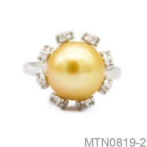 Nhẫn Kiểu Nữ APJ Vàng Trắng 18k - MTN0819-2