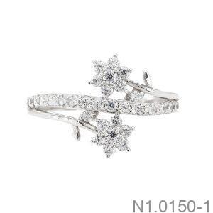 Nhẫn Nữ Vàng Trắng 18K(750) - N1.0150-1