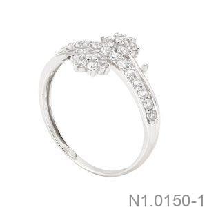 Nhẫn Nữ Vàng Trắng 18K(750) - N1.0150-1