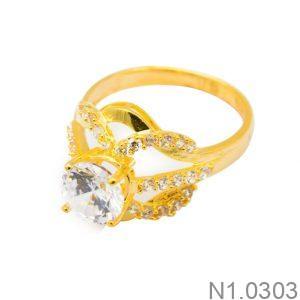 Nhẫn Nữ Vàng Vàng 18K(750) - N1.0303