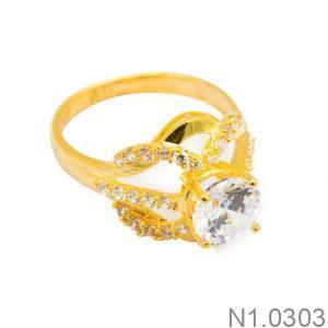 Nhẫn Nữ Vàng Vàng 18K(750) - N1.0303