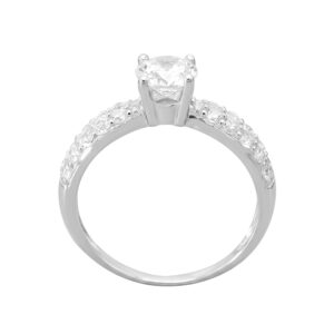 Nhẫn Cầu Hôn Vàng Trắng 18K - N1.0553-1