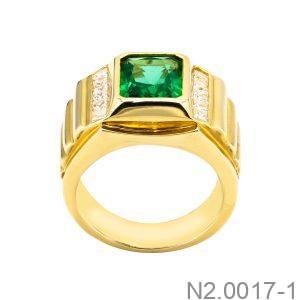 Nhẫn Nam Vàng Vàng 18K(750) - N2.0017-1