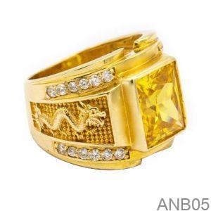 Nhẫn Nam Vàng Vàng 18K - ANB05